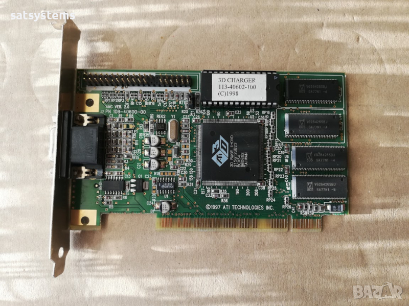 Видео карта ATI AMC 3D Charger 2MB PCI, снимка 1