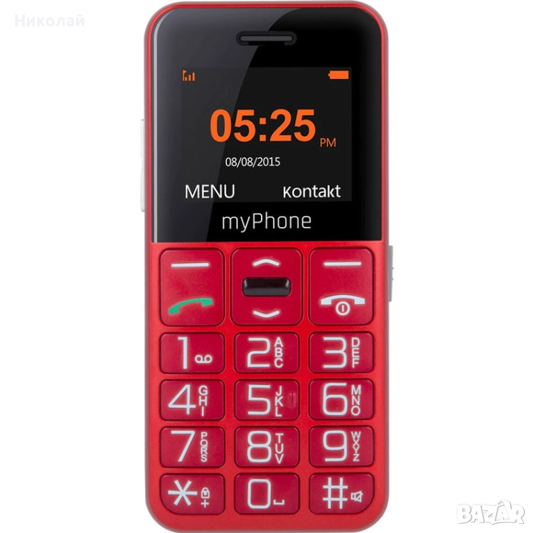 Мобилен телефон GSM MYPHONE HALO EASY Червен, снимка 1