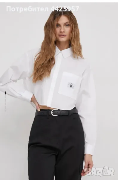 Памучна риза Calvin Klein Jeans, снимка 1