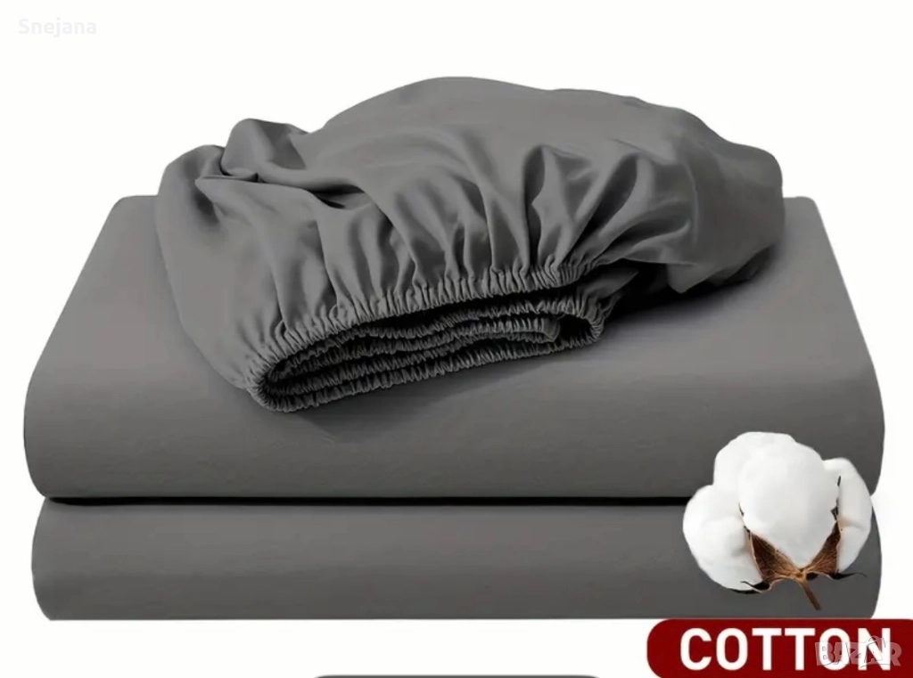 Чаршафи с ластик памучен сатен, снимка 1