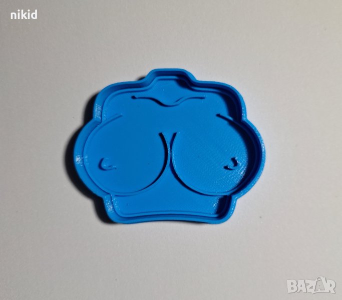 дамски гърди бюст зърна забавен пластмасов резец форма за фондан тесто бисквитки, снимка 1