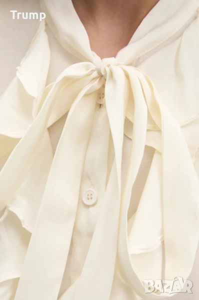 Неотразима риза ,вискоза,фербули, цвят екрю, стандарт, снимка 1