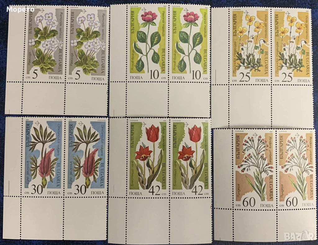 1989г-Растения,застрашени от изчезване(шисти карета), снимка 1