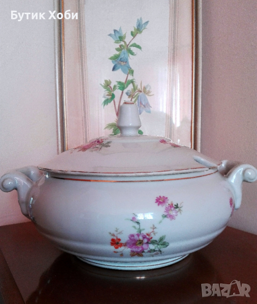 Супник стар български порцелан, снимка 1