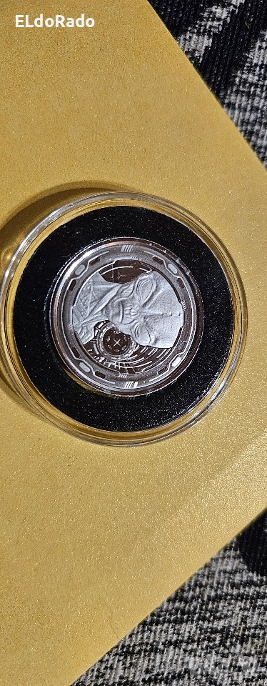 инвестиционна сребърна монета,,извънземно" , снимка 1