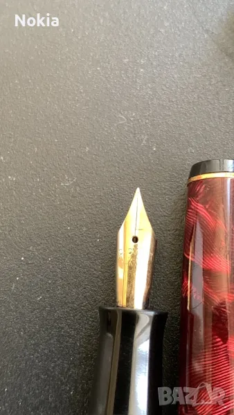 Винтидж немска писалка PROVITAR 14K – златно перо, бутонен пълнител, снимка 1