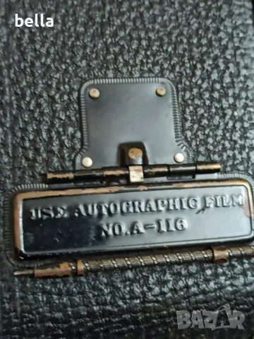 Колекционерски рядък мехов Autographic Kodak Jr. (произведен 1914-1927 и трипод , снимка 6 - Антикварни и старинни предмети - 49196326