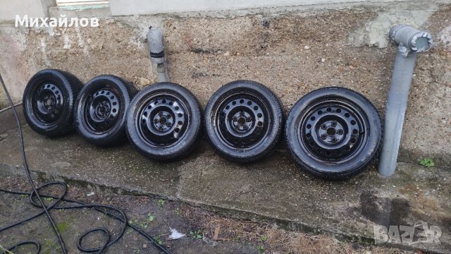 Железни джанти 16 цола с зимни гуми от Форд Галакси 2001г.