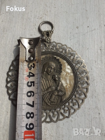 Нагръдна икона - панагия, снимка 5 - Антикварни и старинни предмети - 53333606