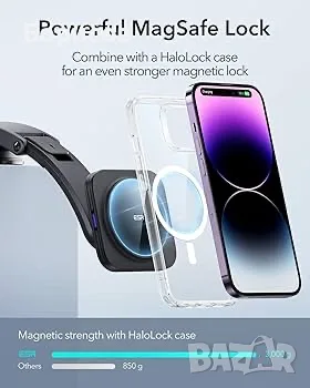 Стойка за кола,с магнитно зарядно-ESR HaloLock Dashboard Wireless Charger 