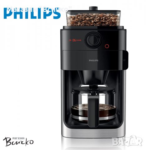 Кафемашина с филтър и вградена мелачка Philips HD7767 / Grind and Brew Filter, снимка 1 - Кафемашини - 38879701