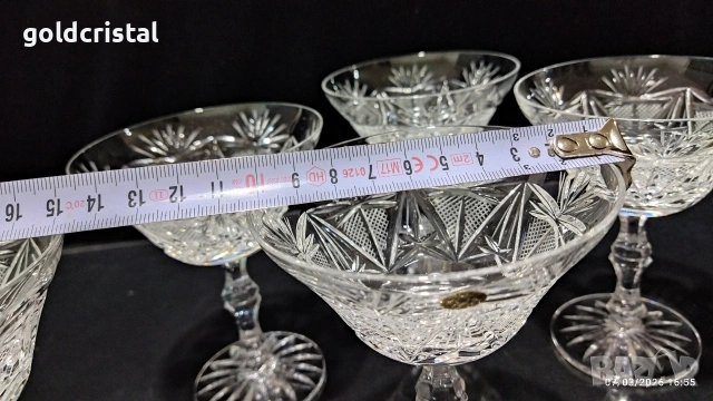 Кристални чаши , снимка 4 - Антикварни и старинни предмети - 45811984