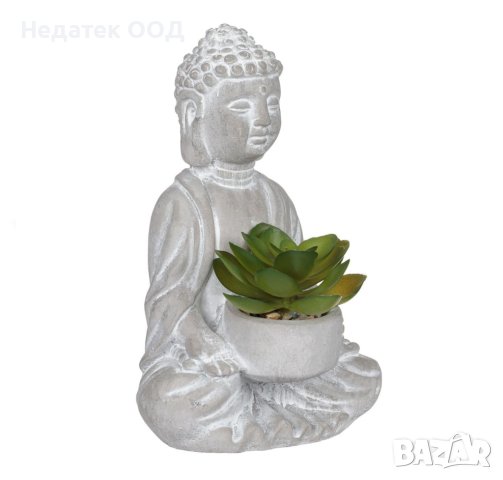 Декоративна саксия Буда, 11x5x16см, снимка 2 - Изкуствени цветя - 41502239