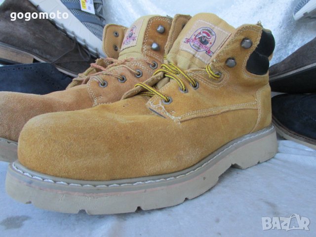 BIG BOY МАСЛОУСТОЙЧИВИ работни обувки 47 - 48,Brahma®,100% естествена кожа = велур