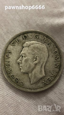 Сребърна монета обединено кралство ½ крона, 1940 г, снимка 1 - Нумизматика и бонистика - 40503584