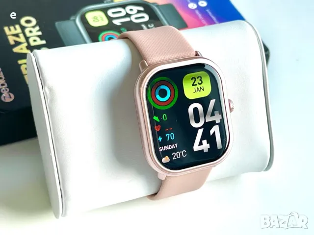 Смарт часовник Zeblaze GTS 3 PRO, AMOLED, 1.97'', Разговори,Водоустойчив. Розов НОВ, снимка 2 - Смарт часовници - 47963035