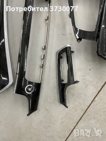 BMW F10 интериорни лайсни комплект trim set Finewood ANTHRAZIT, снимка 3 - Части - 53232314