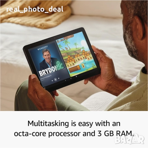 Таблет Amazon Fire HD 10 (последно поколение) - 10.1", Full HD, Octa-Core - чисто нов, гаранция 2г., снимка 2 - Таблети - 52537374