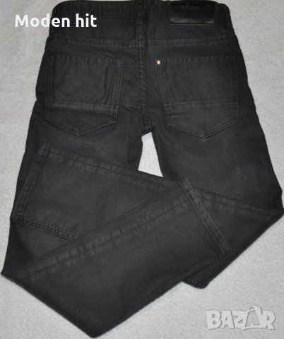 H&M Slim fit за момче  - сиво-черни дънки размер до 140 см., снимка 4 - Детски панталони и дънки - 34110207