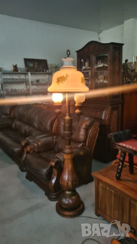 масивен уникален лампион -полилей, снимка 9 - Антикварни и старинни предмети - 50700709