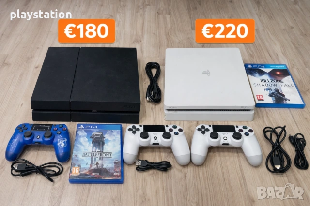 PS4 Конзоли + Игри + Оригинални Контролери | ХИТ ОФЕРТА