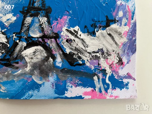 Абстрактна картина , снимка 3 - Картини - 49676295