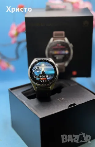 Смарт часовник Huawei Watch 3 Pro, 48mm, eSIM, Titanium, AMOLED, Black Strap