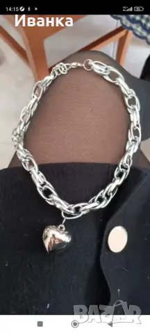 Масивно дамско колие с висулка от медицинска стомана, снимка 6 - Колиета, медальони, синджири - 49722832