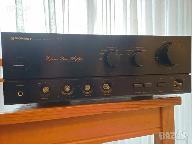 Pioneer A 616 . 42x16x43.5.см 14 кг 650W вижте по долу описанието имам още 2 бр от А 616 , снимка 2 - Ресийвъри, усилватели, смесителни пултове - 53317050