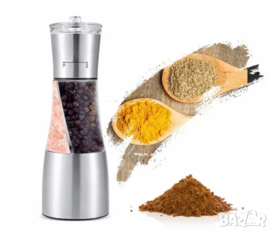 Механична мелничка за сол и пипер Bohmann BH 7801, 19см, снимка 1