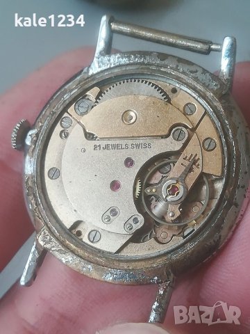 Швейцарски часовник RAMONA 21 rubis. Vintage watch. Мъжки механичен. Swiss made , снимка 5 - Мъжки - 40639686