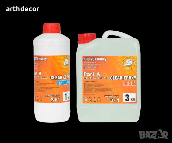 Епоксидна смола AHD 201 HOBBY EPOXY-4КГ.-Универсална