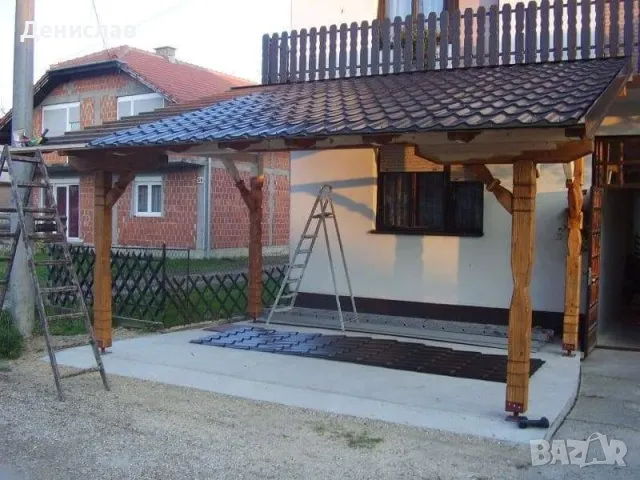 Изграждане на всякакъв вид дървени навеси и беседки , снимка 7 - Ремонти на покриви - 35105639