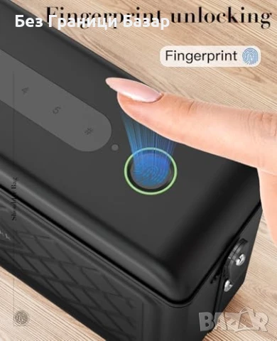 Нов iDiskk MFi сейф с отпечатък+PIN 8000mAh powerbank за iPhone iOS, снимка 2 - Друга електроника - 51108826