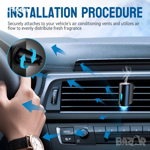 Арома дифузер ароматизатор за кола, снимка 7 - Аксесоари и консумативи - 52964249