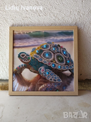 Готов частично облепен диамантен гоблен , снимка 2 - Гоблени - 53828391