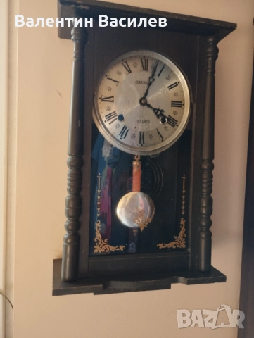 Стенен часовник Конкордия 31 дневен , снимка 5 - Стенни часовници - 51702513