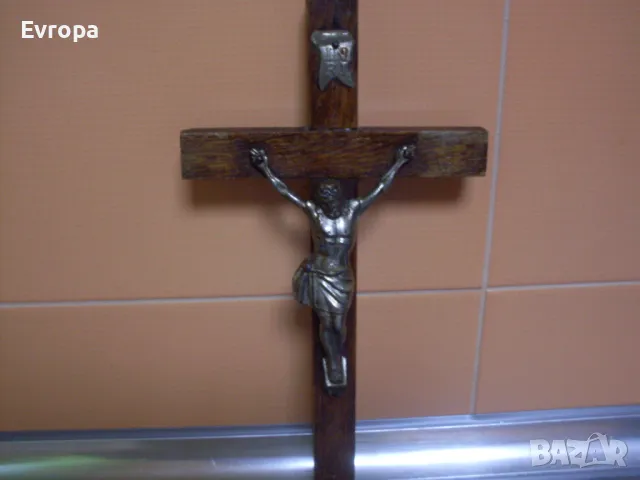 Дървен кръст- разпятие., снимка 10 - Декорация за дома - 49623185