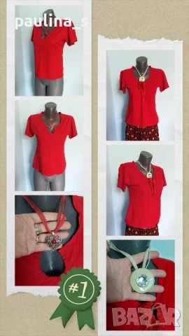 Пет различни броя / Дамска маркова блуза тип тениска , снимка 2 - Тениски - 51101622