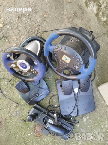 комплект кормило с педали внос от германия цената е за всичко, снимка 2 - Друга електроника - 53870791