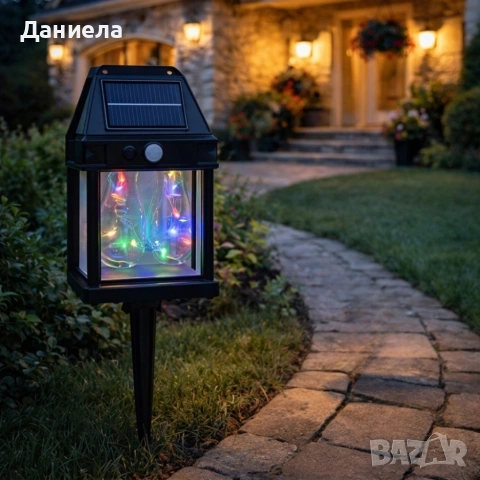 Соларна градинска лампа HW-889C-2 - естествена и енергоспестяваща светлина