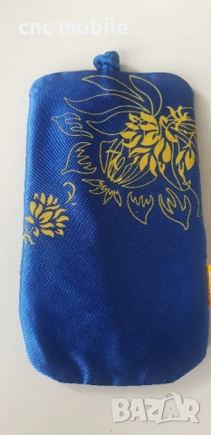 Калъф за телефон - текстилна торба с връзки 