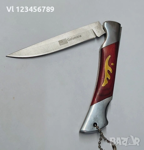 Джобен Сгъваем нож COLUMBIA 100х215 мм, снимка 3 - Ножове - 53841689