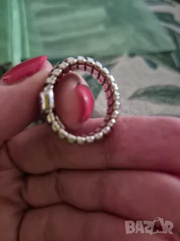 сребърен оребрен пръстен, снимка 4 - Пръстени - 47642014