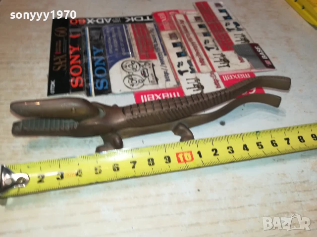 КРОКОДИЛ-МЕД МЕСИНГ 2106251927, снимка 3 - Антикварни и старинни предмети - 50749514