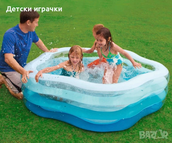 Детски надуваем басейн INTEX Summer Colours, 185 х 180 х 53 см , снимка 2 - Басейни и аксесоари - 50814863