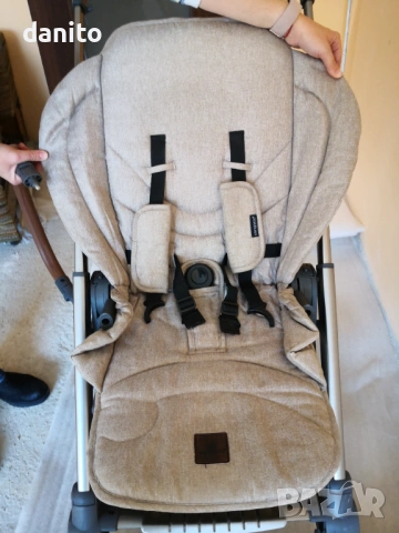 Детска количка Cangaroo - Icon 2 в 1 + Столче за кола и адаптори за закачане на шасито н, снимка 12 - Детски колички - 53784471