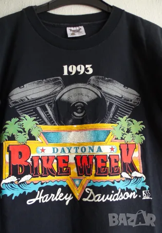 Harley Davidson Daytona Beach - мъжка тениска , снимка 4 - Тениски - 49379021