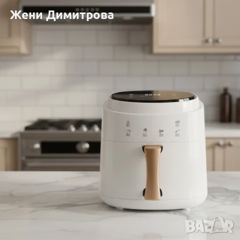 Дигитален въздушен фритюрник Cheffinger LED Air Fryer 1400W - 8L, снимка 5 - Фритюрници - 56119744