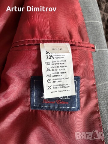 Мъжко сако Lazarini, снимка 3 - Сака - 50508061